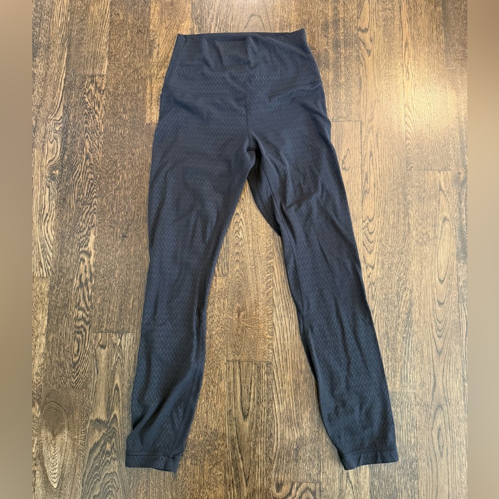 Lululemon Align Leggings 25” - Code Emboss Black